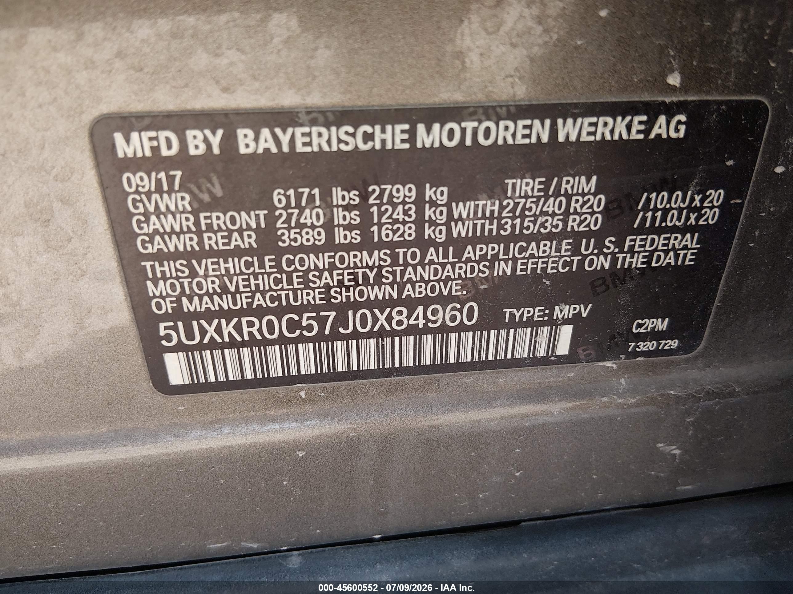 2018 BMW X5 XDRIVE35I