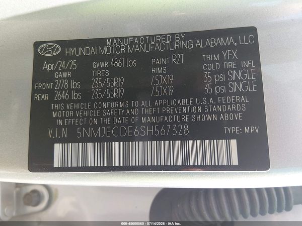 2025 HYUNDAI TUCSON LIMITED