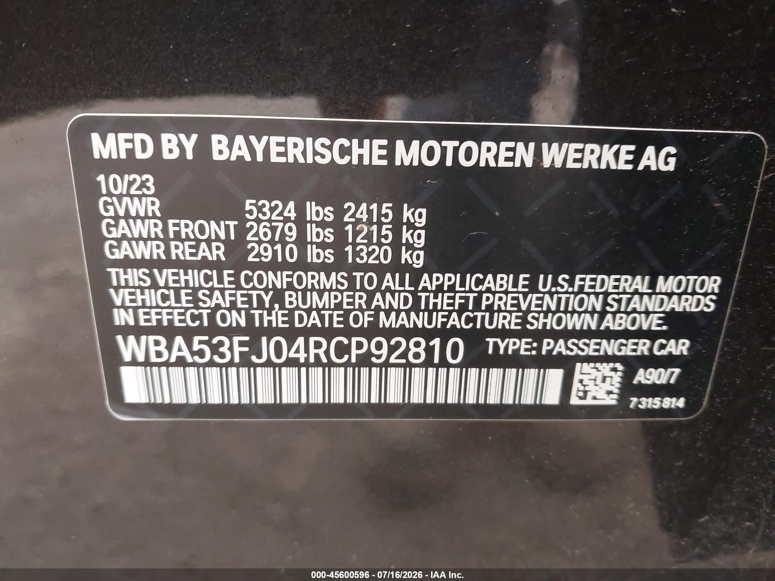 2024 BMW 530I XDRIVE