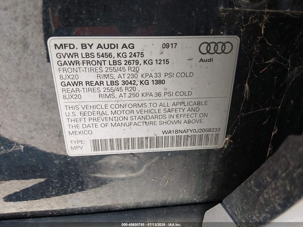 2018 AUDI Q5 2.0T PREMIUM