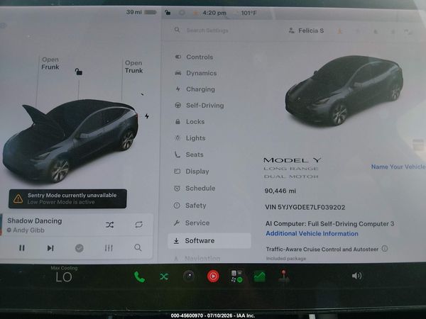 2020 TESLA MODEL Y