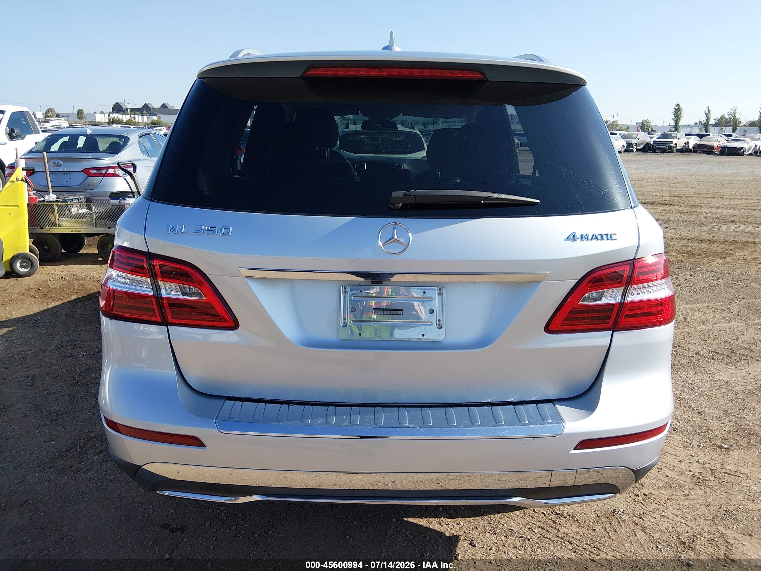 2012 MERCEDES-BENZ ML 350 4MATIC