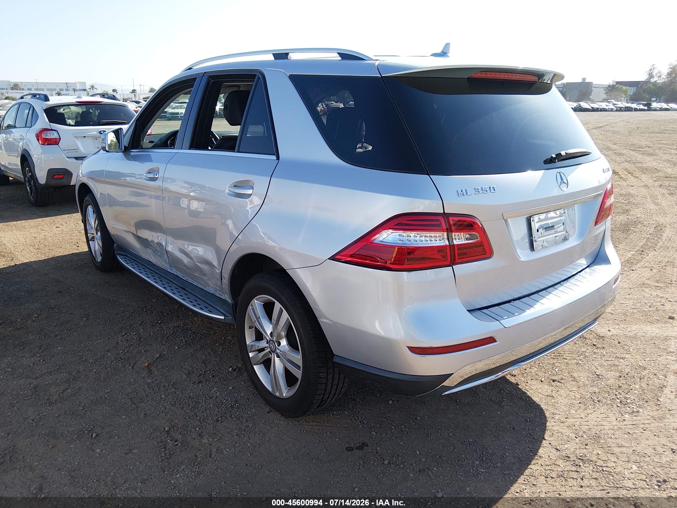 2012 MERCEDES-BENZ ML 350 4MATIC