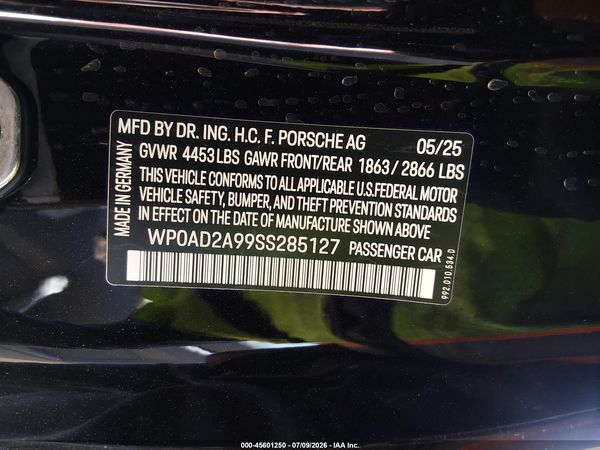 2025 PORSCHE 911