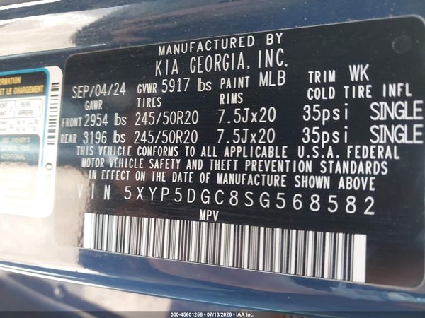 2025 KIA TELLURIDE SX X-LINE