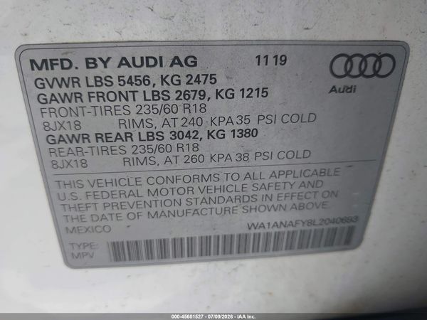 2020 AUDI Q5 quattro Premium