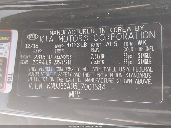 2020 KIA SOUL GT-LINE