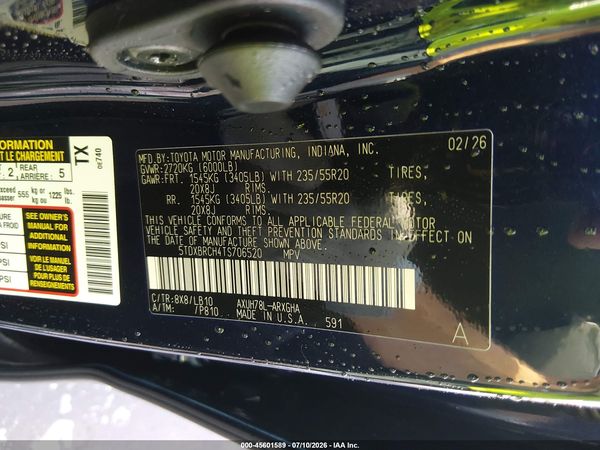 2026 TOYOTA HIGHLANDER HYBRID LIMITED