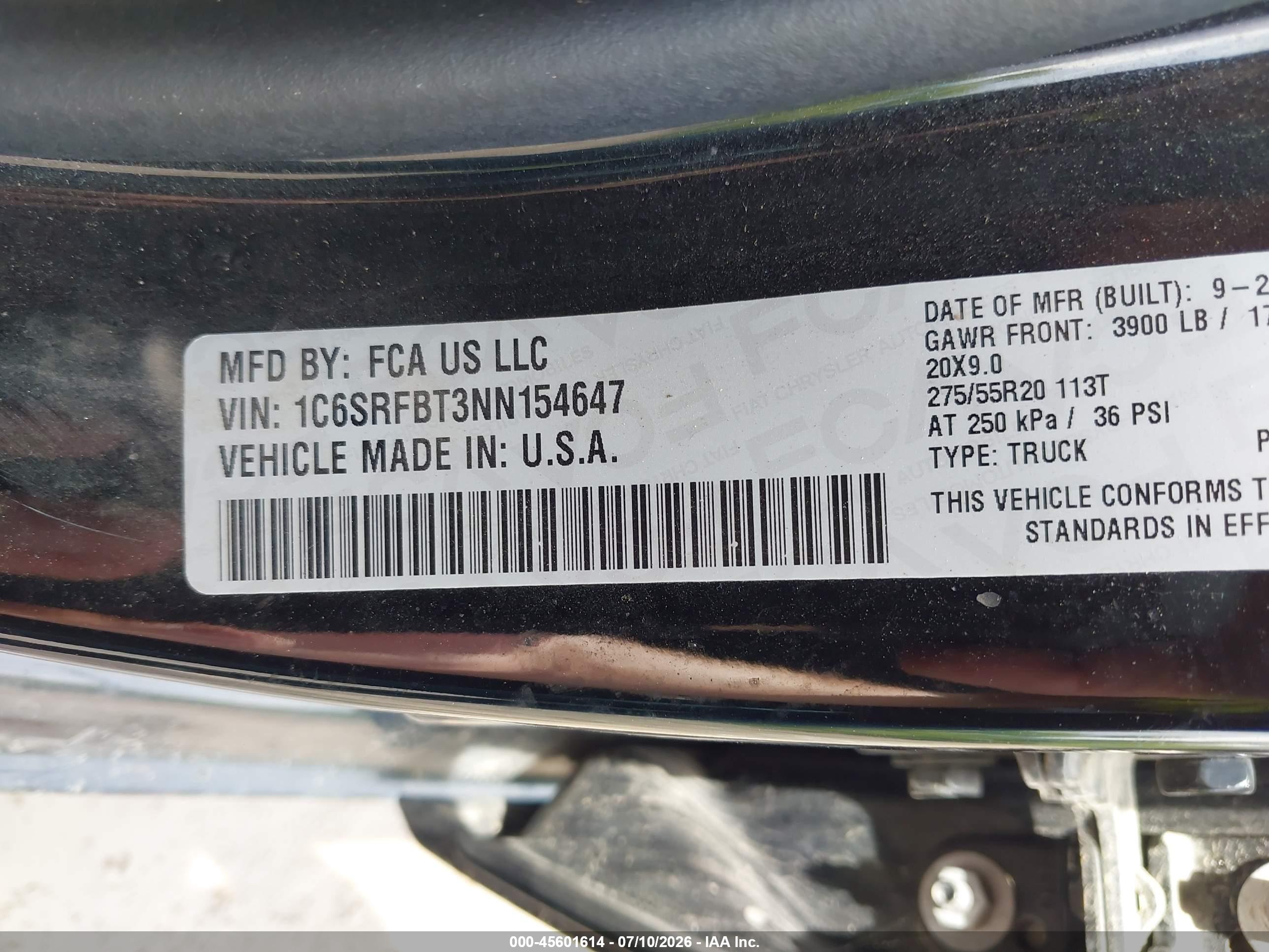 2022 RAM 1500 Big Horn, Lone Star