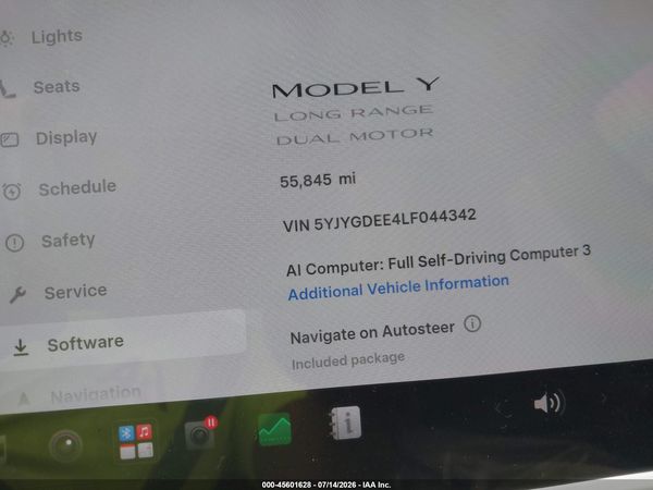 2020 TESLA MODEL Y