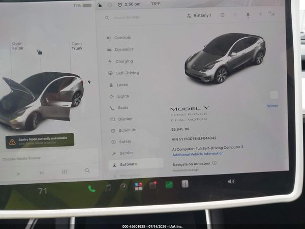 2020 TESLA MODEL Y