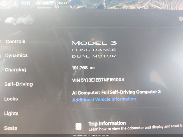 2022 TESLA MODEL 3