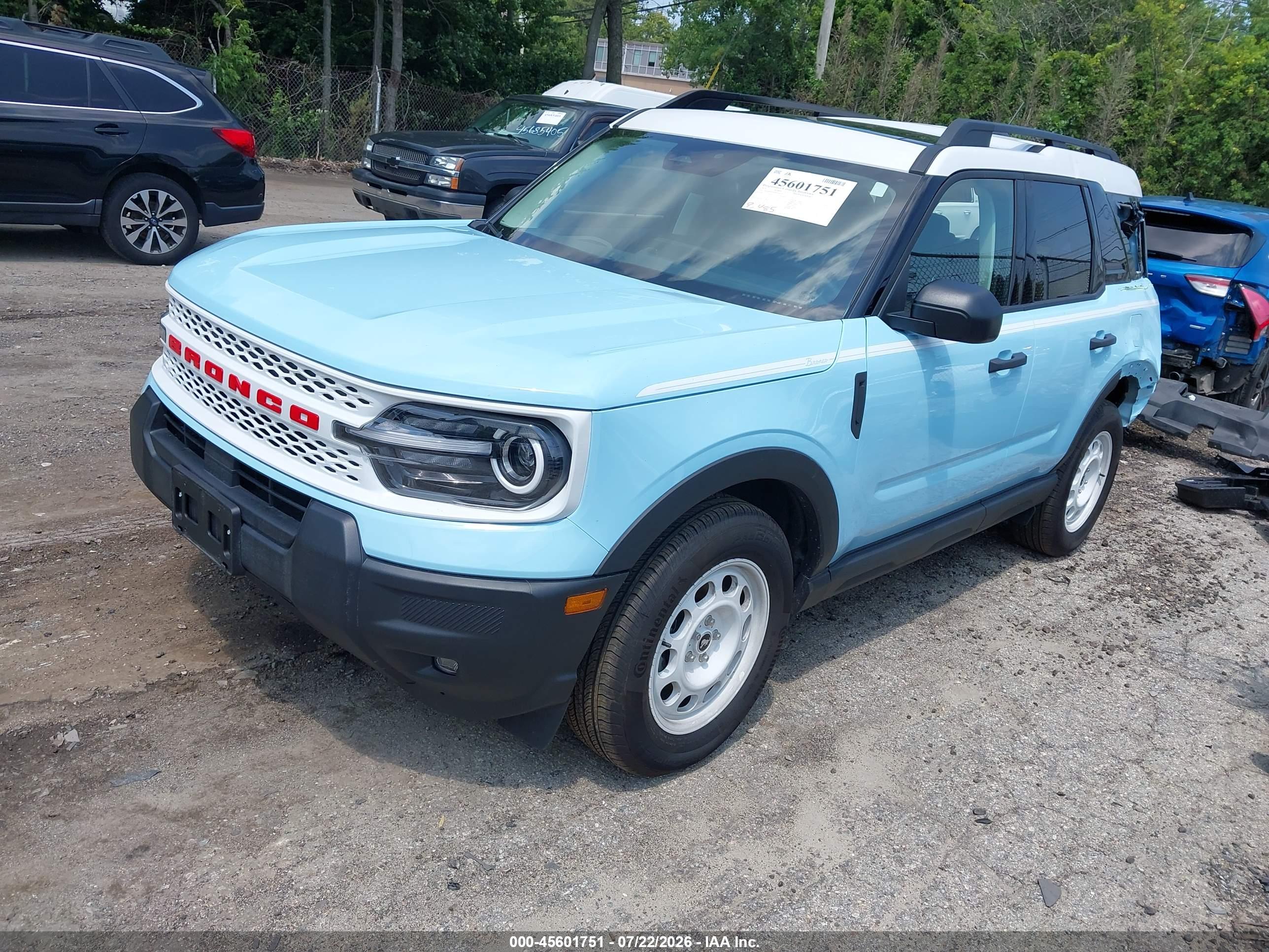2025 FORD BRONCO SPORT HERITAGE — I2