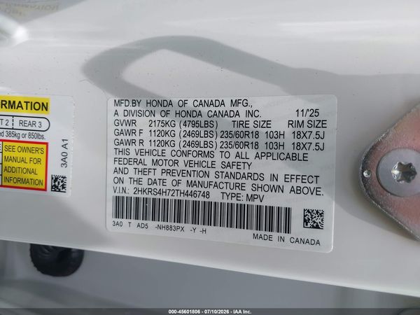2026 HONDA CR-V EX-L AWD