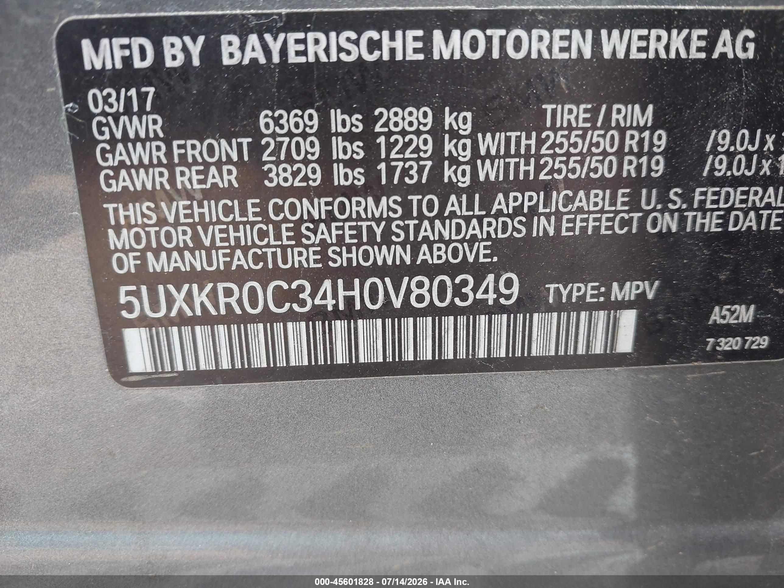 2017 BMW X5 XDRIVE35I