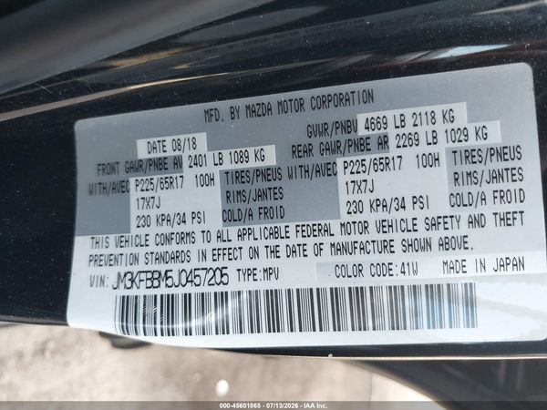 2018 MAZDA CX-5 SPORT