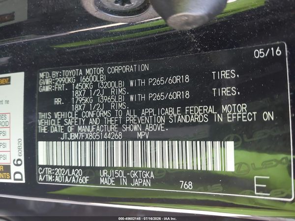 2016 LEXUS GX 460