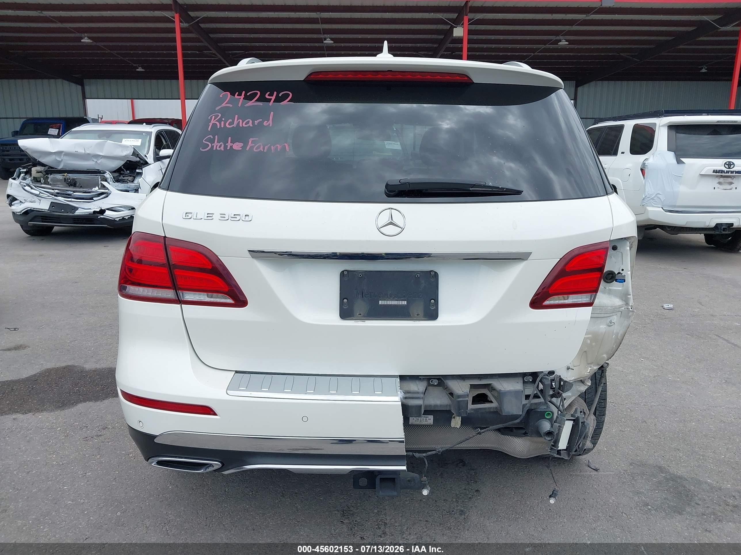 2018 MERCEDES-BENZ GLE 350 GLE350