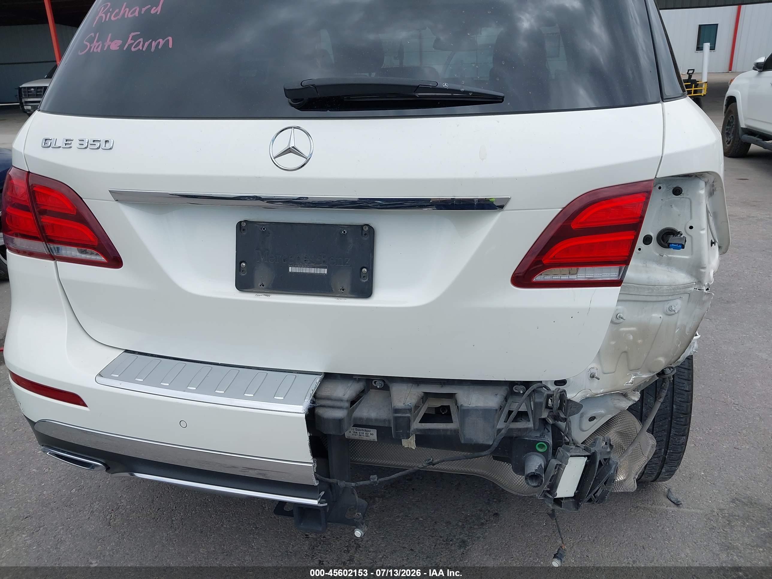 2018 MERCEDES-BENZ GLE 350 GLE350