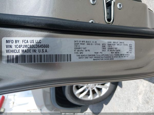 2020 JEEP CHEROKEE LATITUDE 4X4