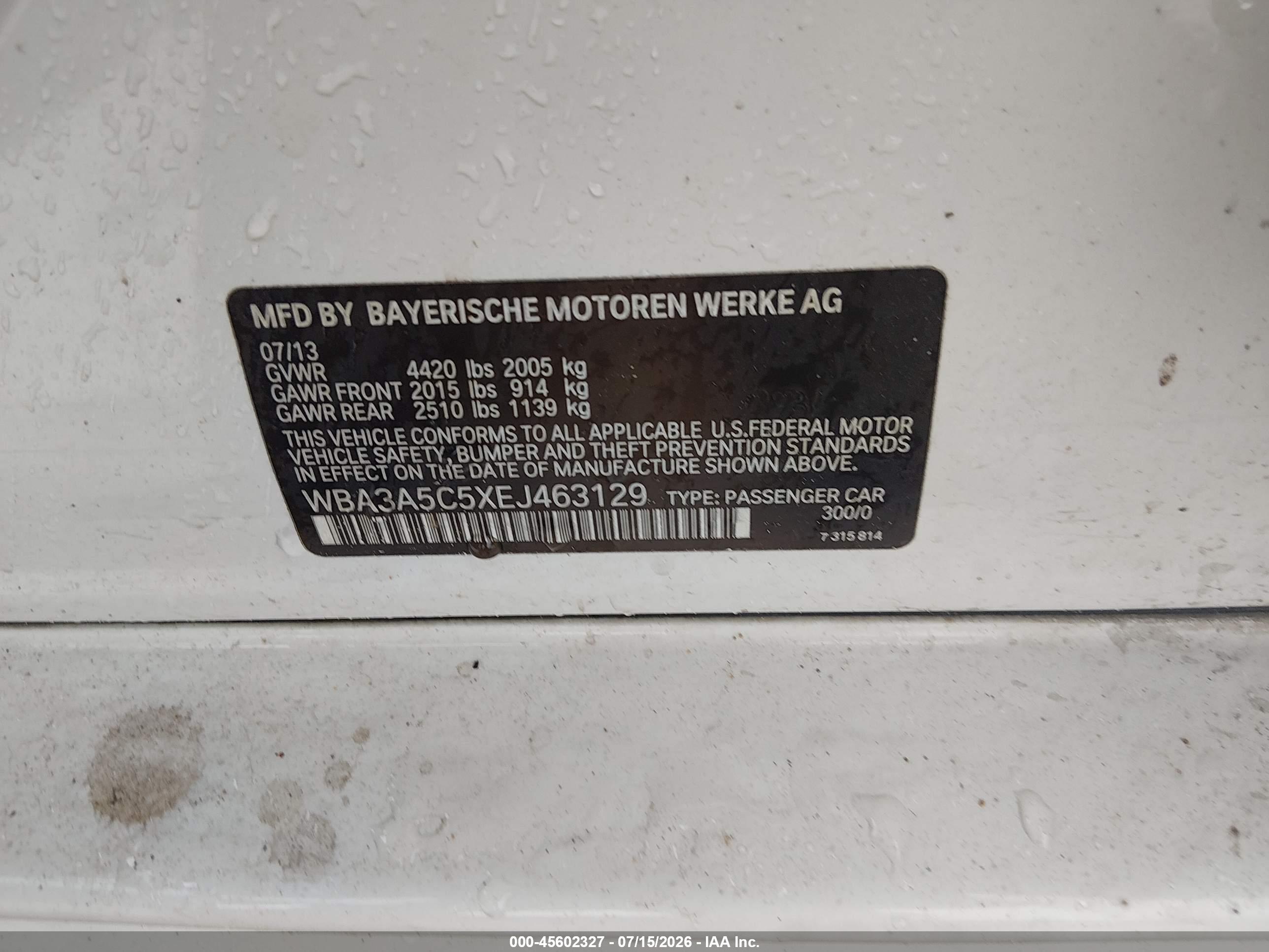 2014 BMW 328I