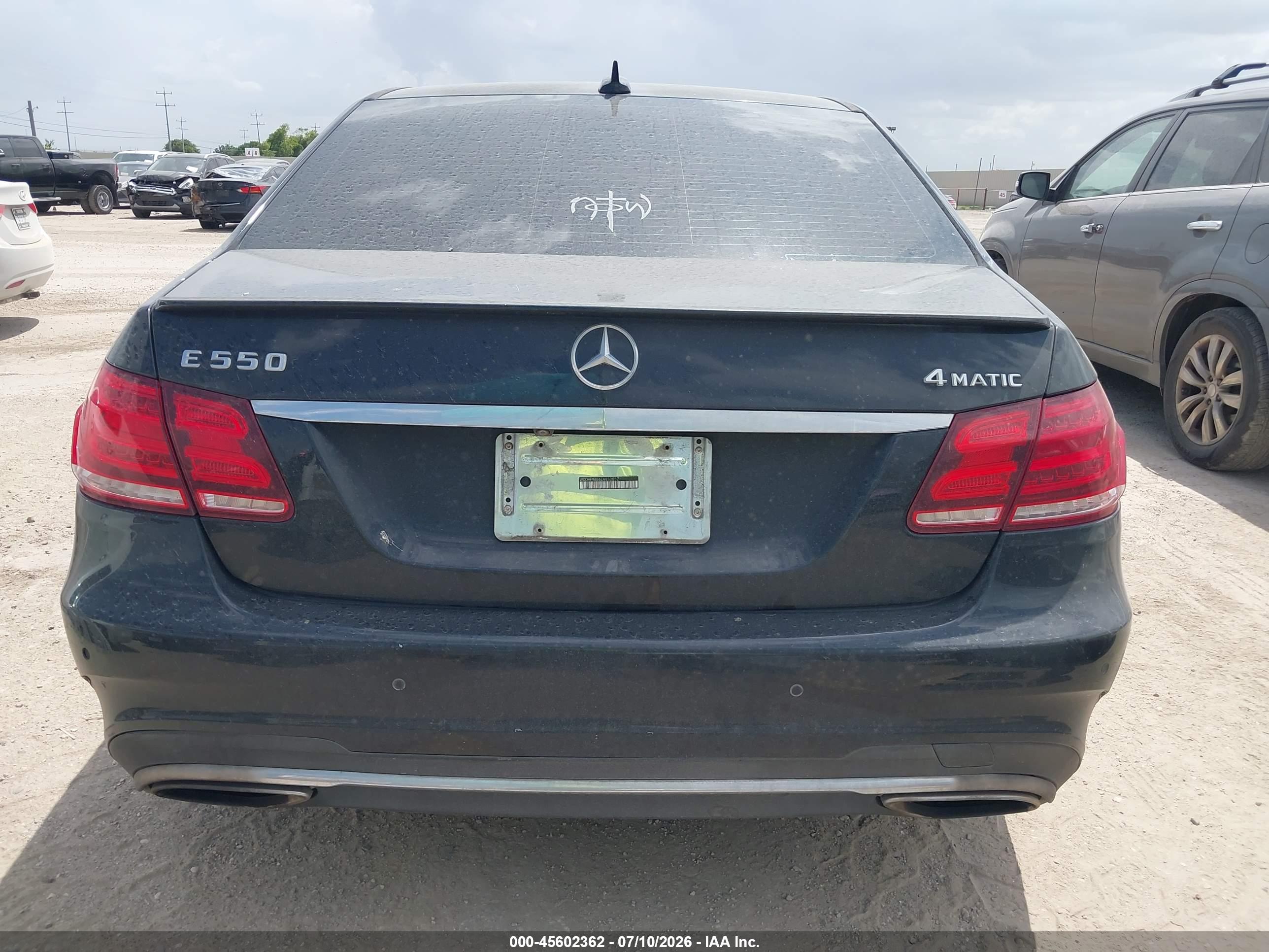2014 MERCEDES-BENZ E 550 4MATIC