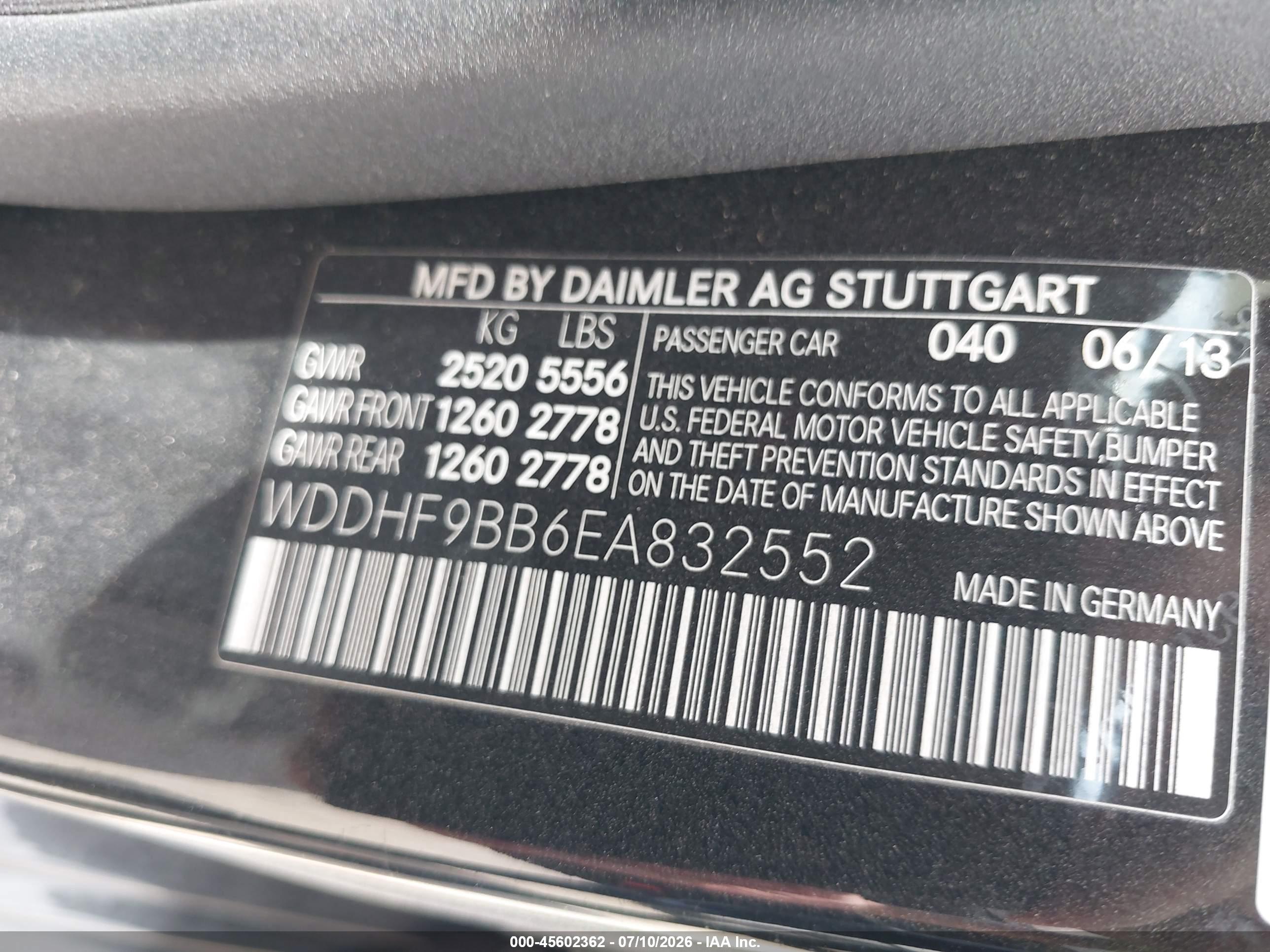 2014 MERCEDES-BENZ E 550 4MATIC