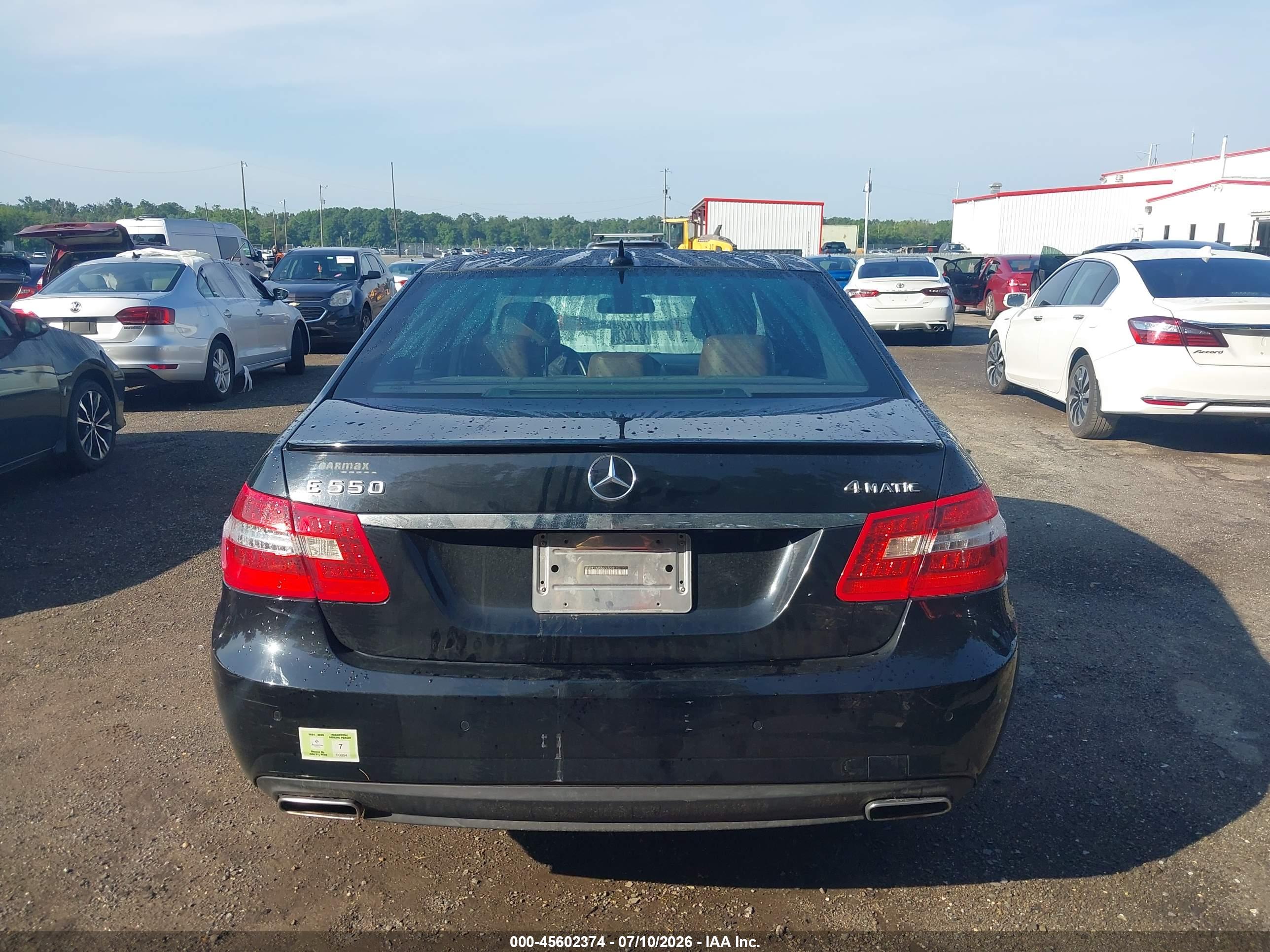 2011 MERCEDES-BENZ E 550 E550 4-MATIC