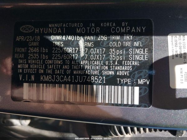 2018 HYUNDAI TUCSON SEL PLUS