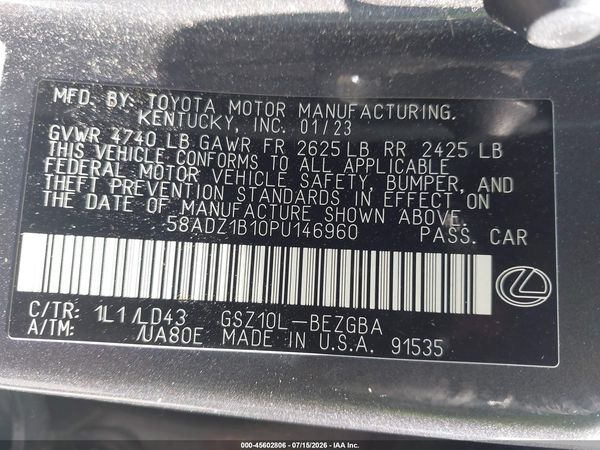 2023 LEXUS ES 350 350 Premium