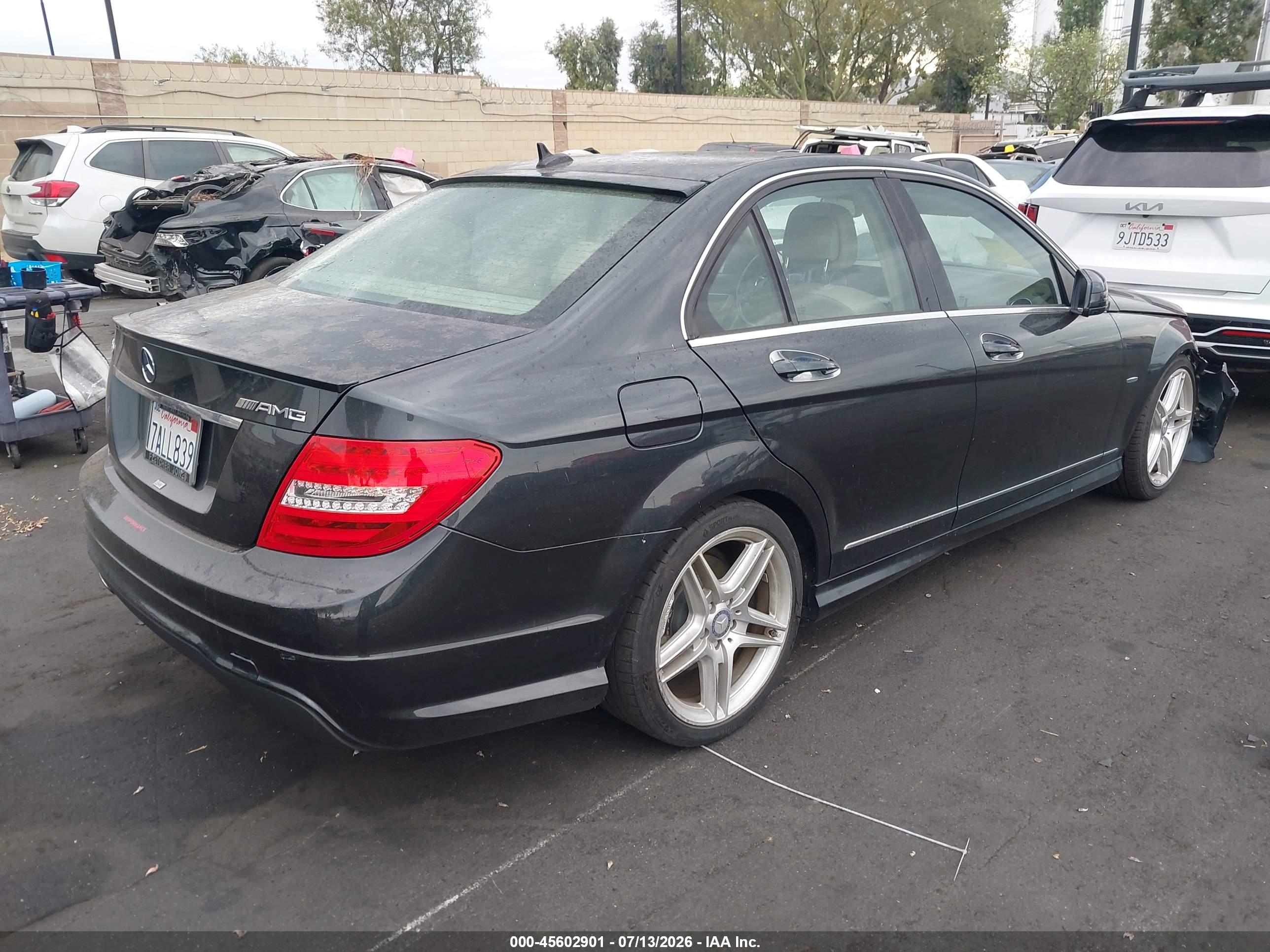 2012 MERCEDES-BENZ C 250 SPORT