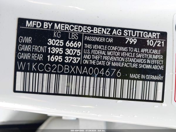 2022 MERCEDES-BENZ EQS 450+
