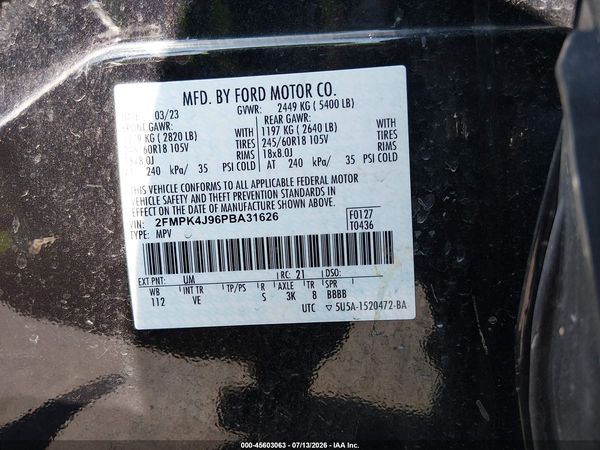 2023 FORD EDGE SEL/ST-LINE
