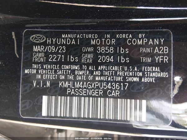 2023 HYUNDAI ELANTRA SEL