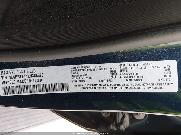 2020 RAM 1500 LONE STAR  4X2 5'7 BOX
