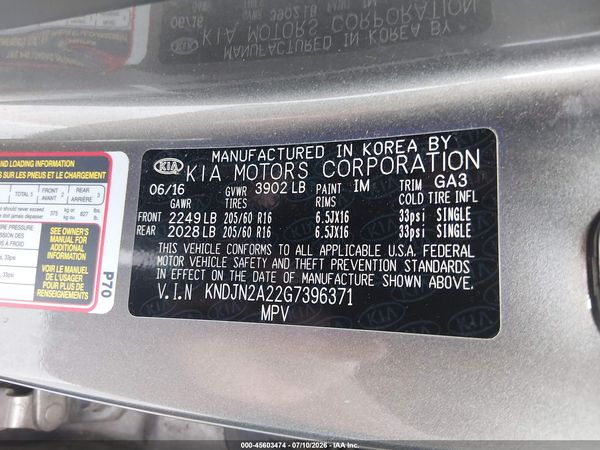 2016 KIA SOUL Plus