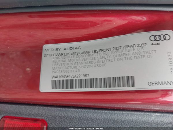 2018 AUDI A4