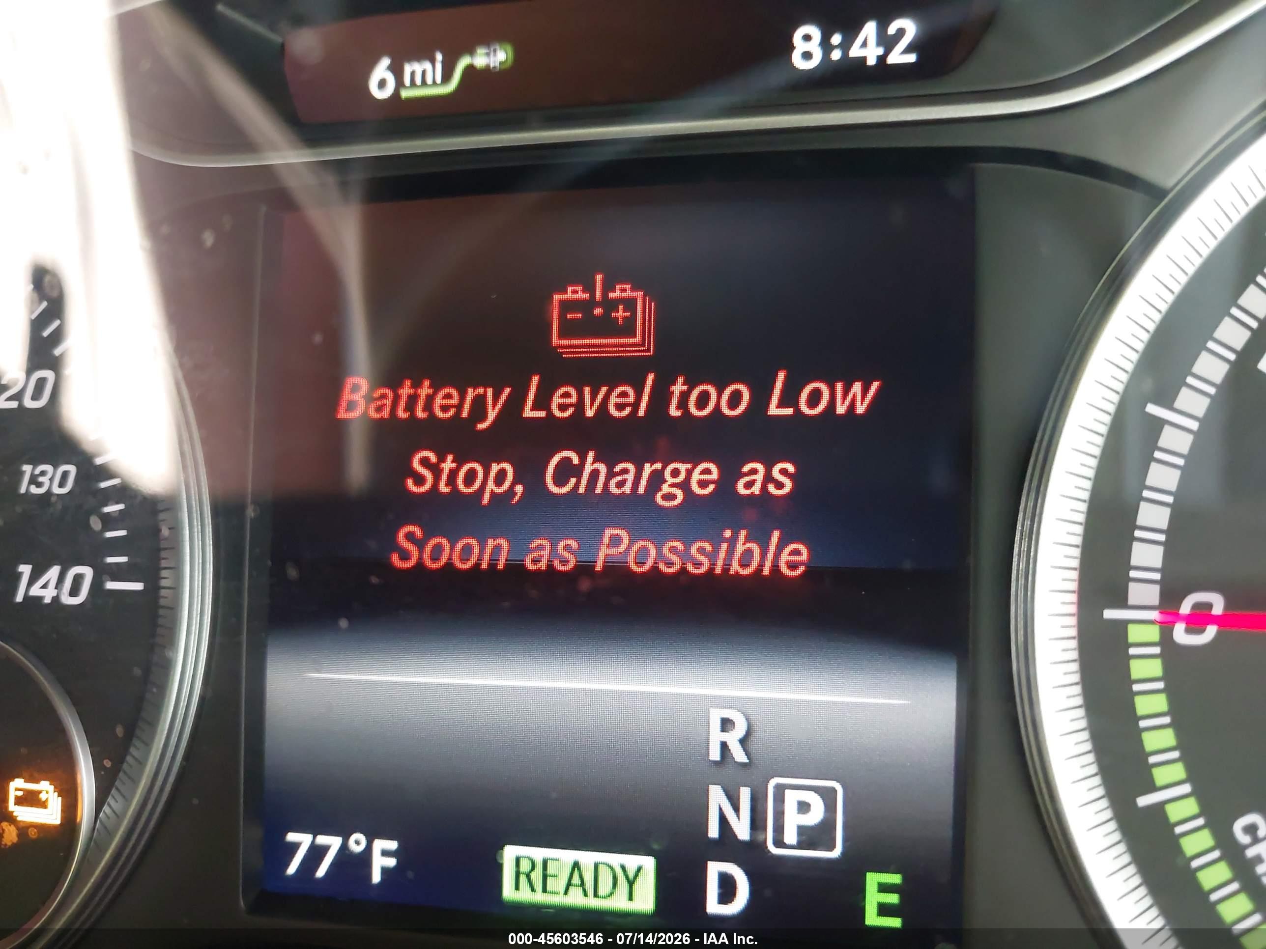 2016 MERCEDES-BENZ B 250E B electric