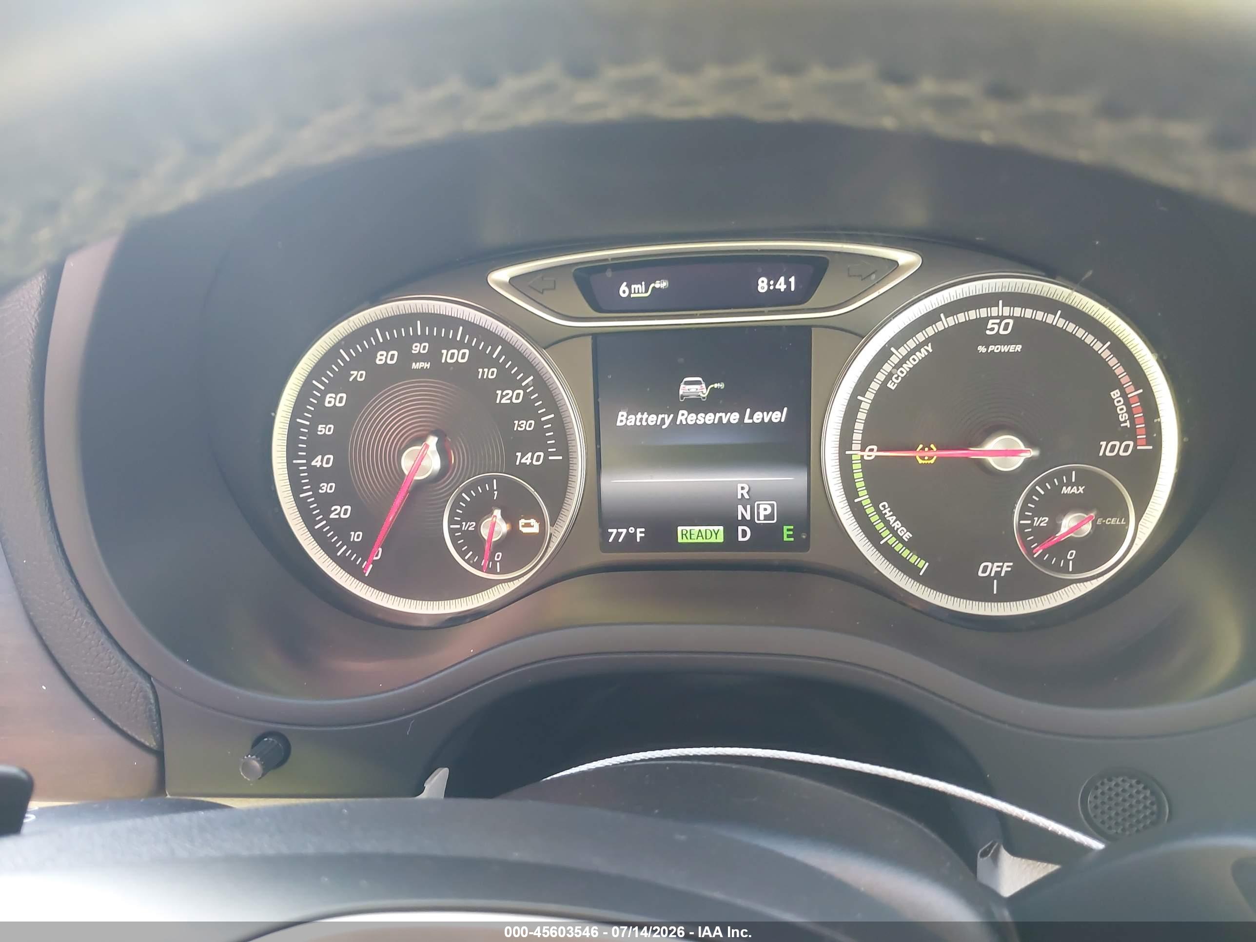 2016 MERCEDES-BENZ B 250E B electric