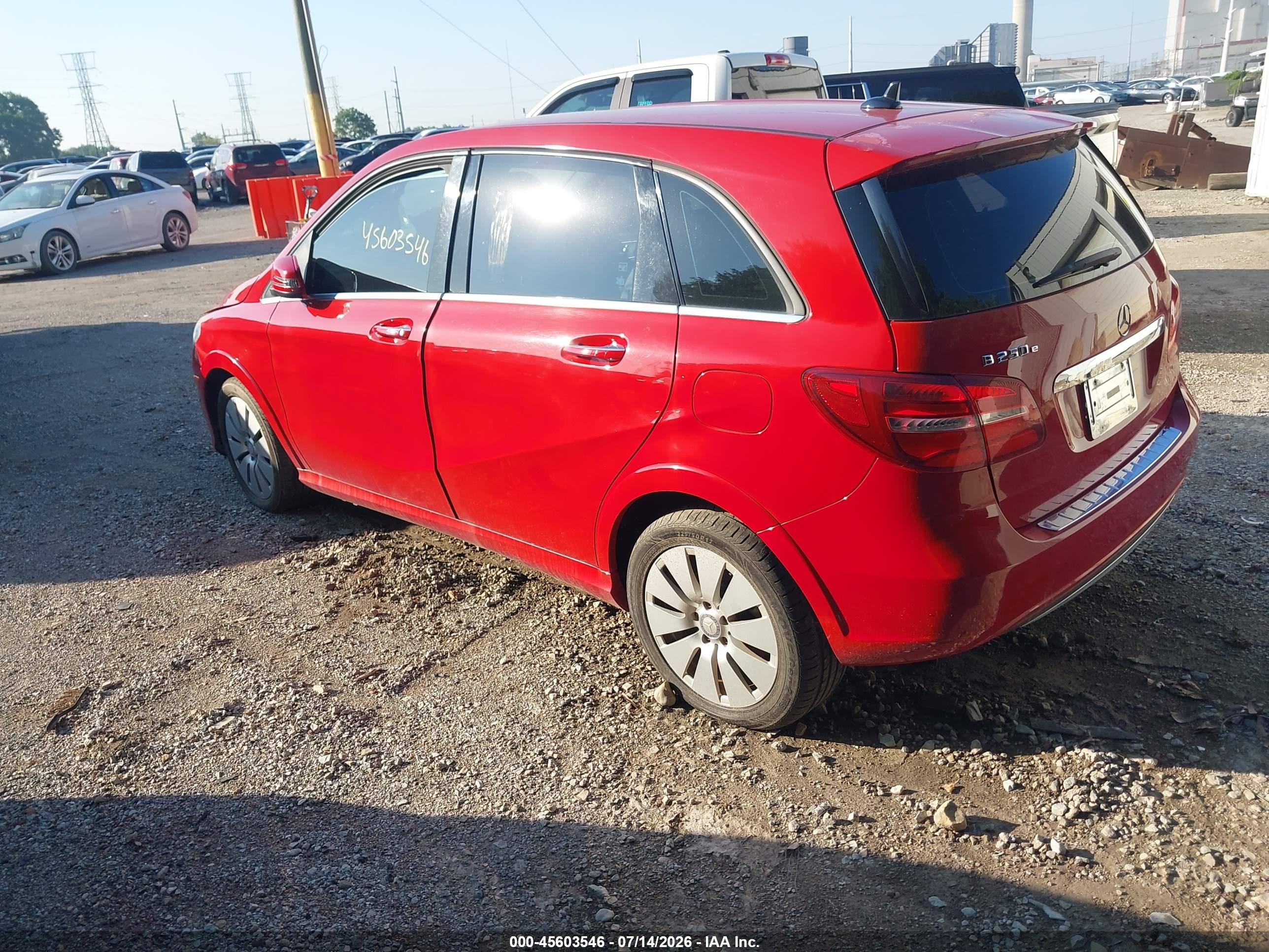2016 MERCEDES-BENZ B 250E B electric