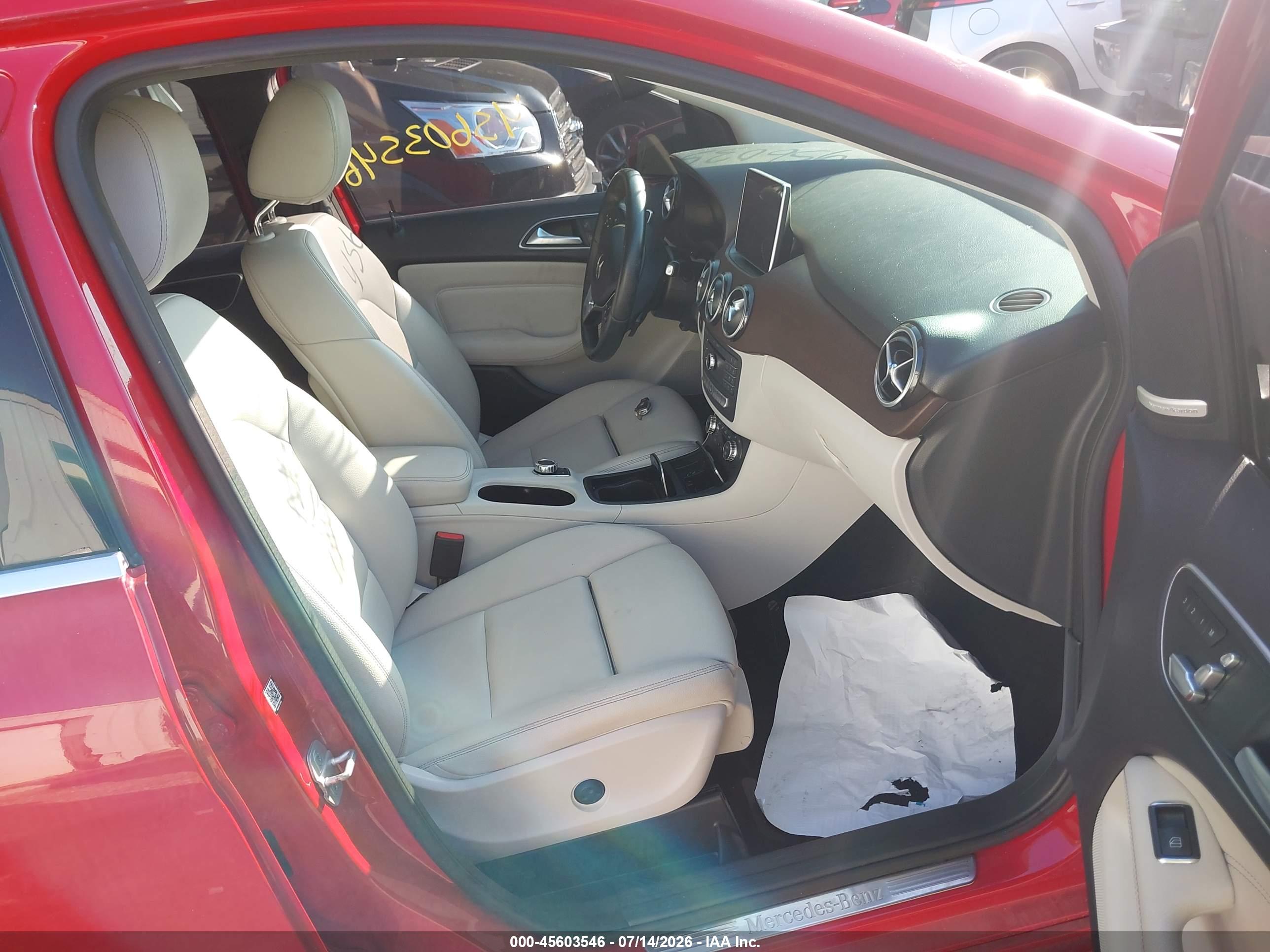 2016 MERCEDES-BENZ B 250E B electric