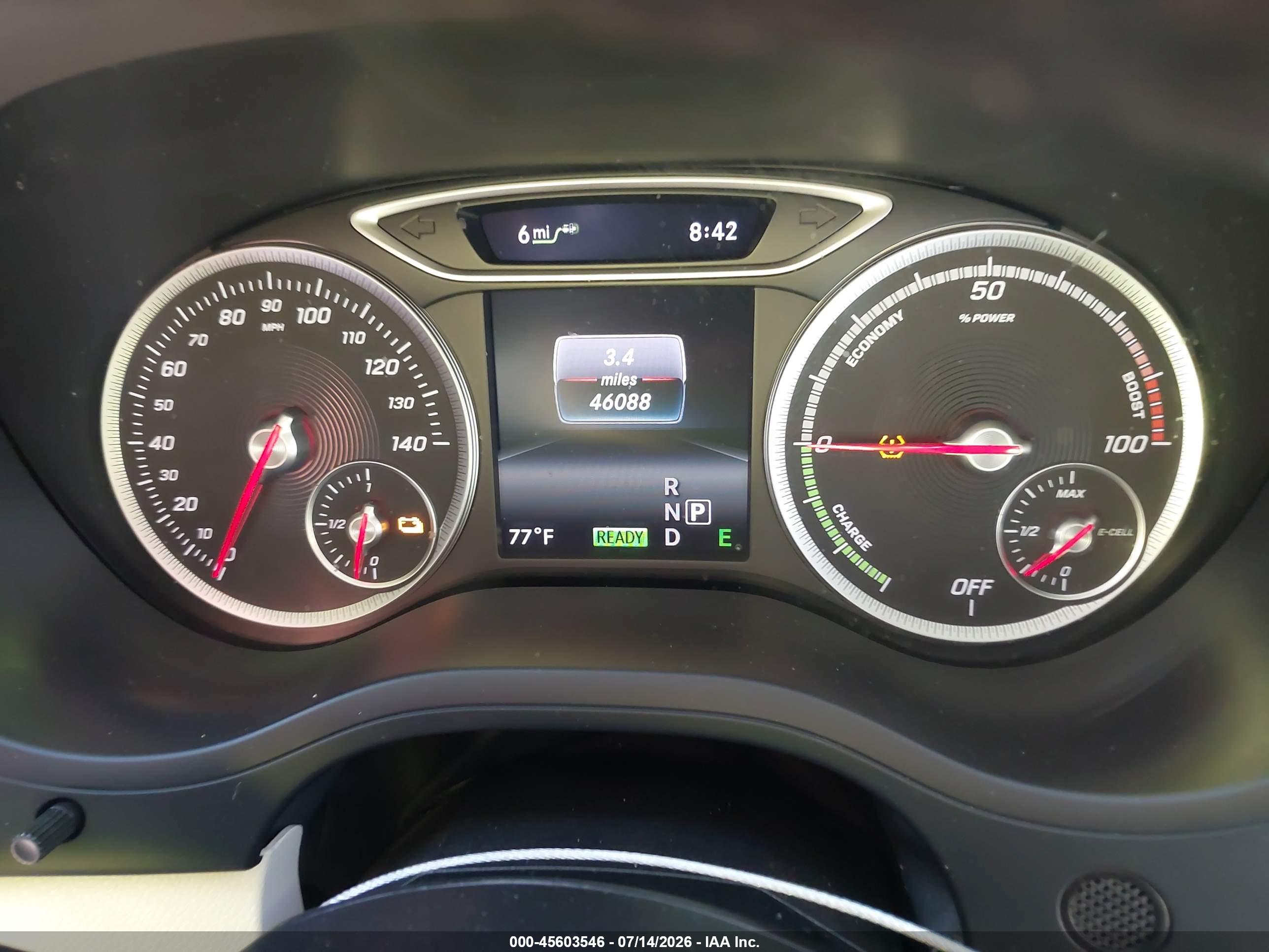2016 MERCEDES-BENZ B 250E B electric