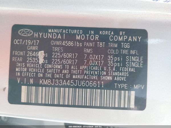 2018 HYUNDAI TUCSON SEL