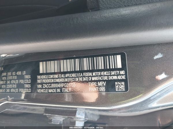 2017 JEEP RENEGADE ALTITUDE