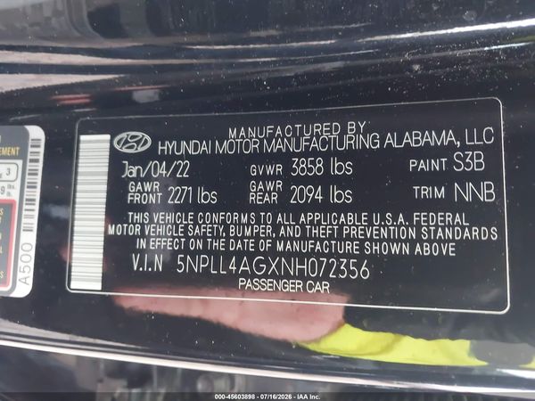 2022 HYUNDAI ELANTRA SE