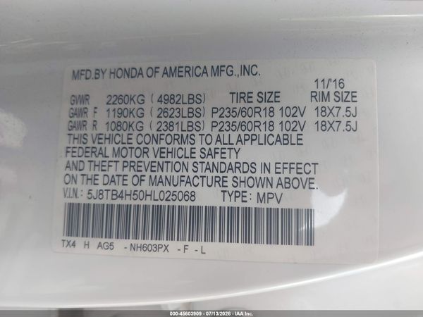 2017 ACURA RDX