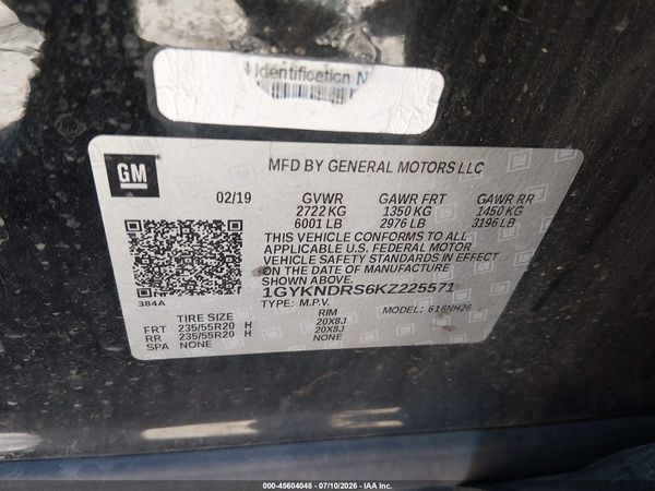 2019 CADILLAC XT5 LUXURY