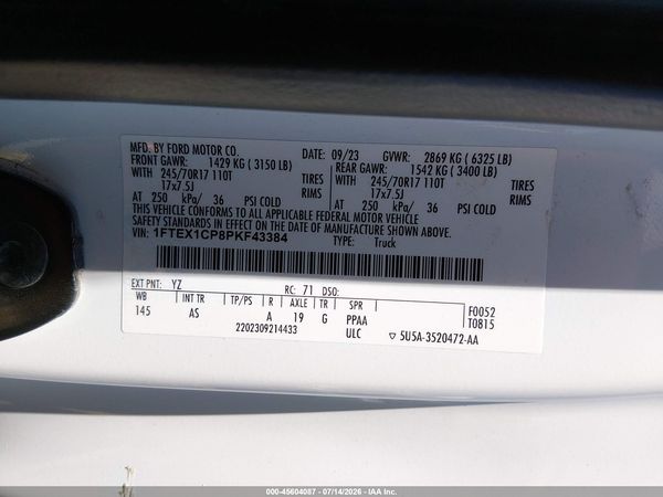 2023 FORD F-150 XL/XLT