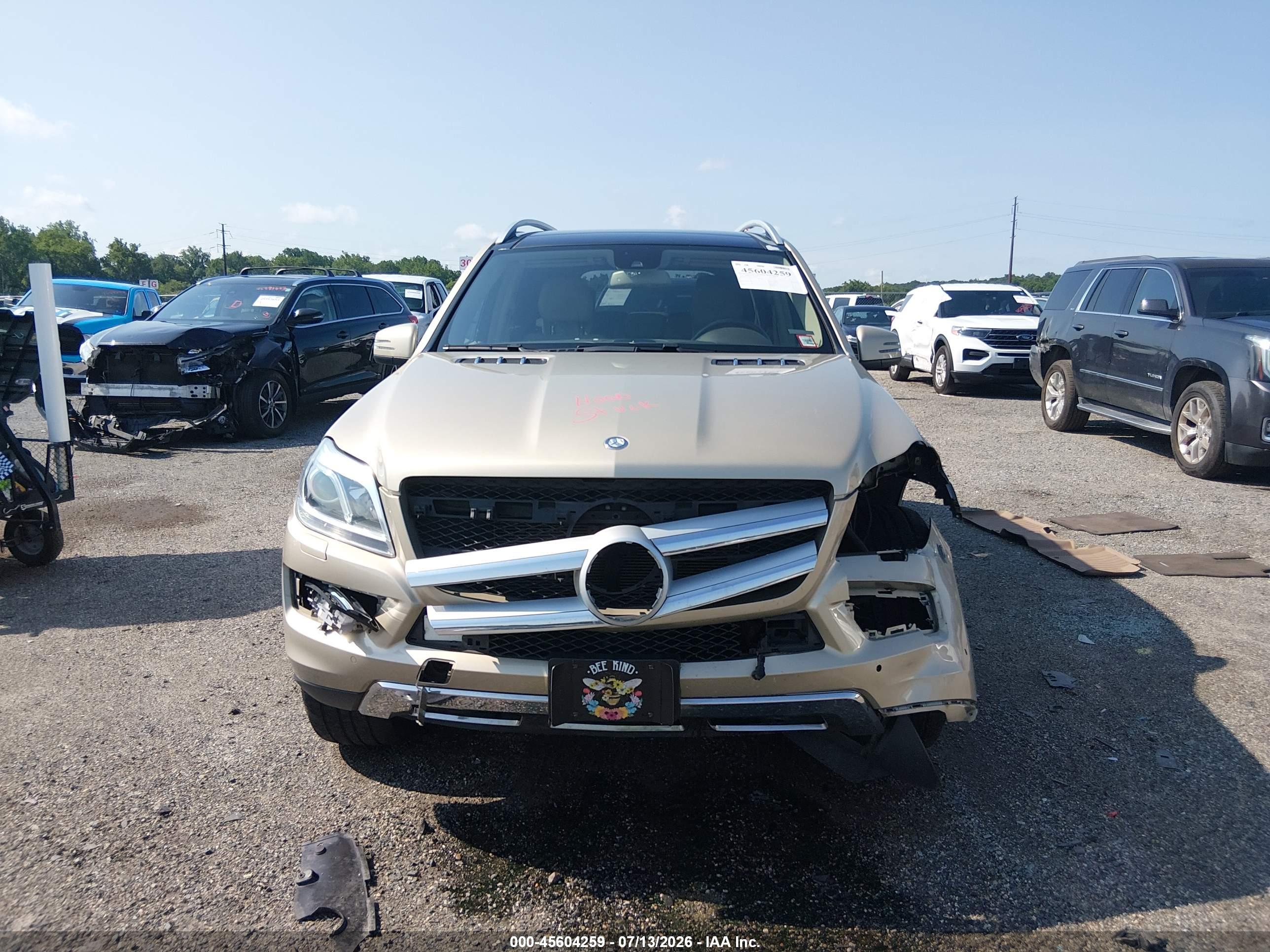 2013 MERCEDES-BENZ GL 450 4MATIC