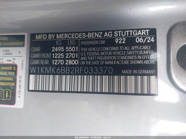 2024 MERCEDES-BENZ CLE 450 4MATIC